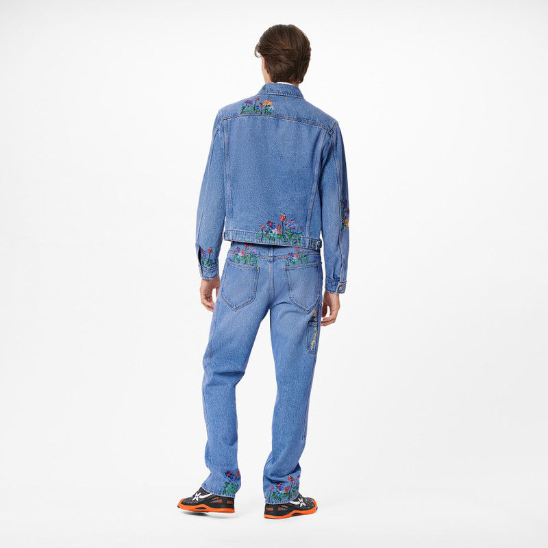 Flower Carpenter Denim Pants 5