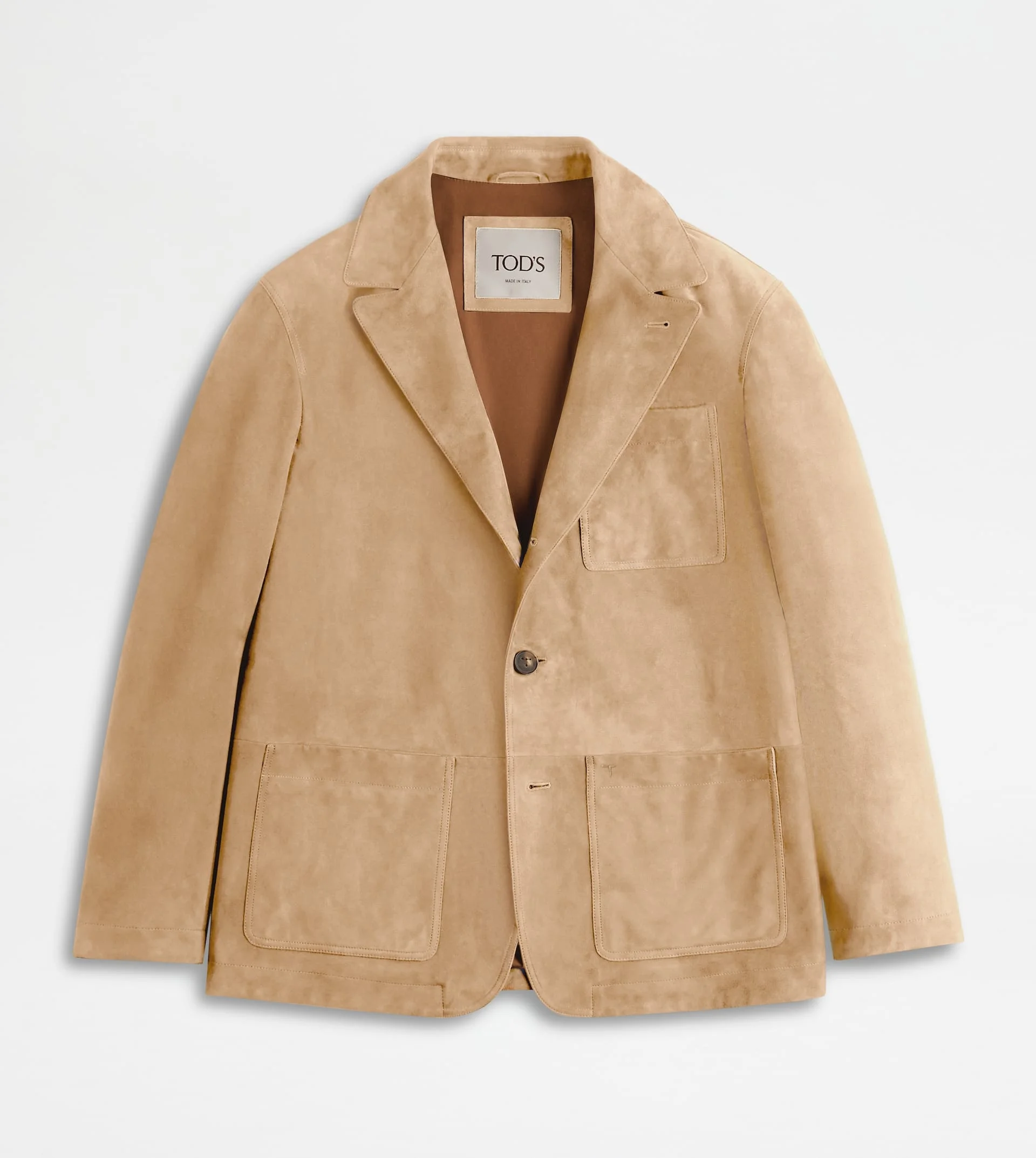 PASHMY BLAZER IN SUEDE - BEIGE - 1