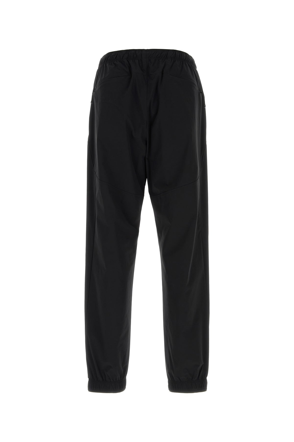 Black stretch nylon joggers - 2