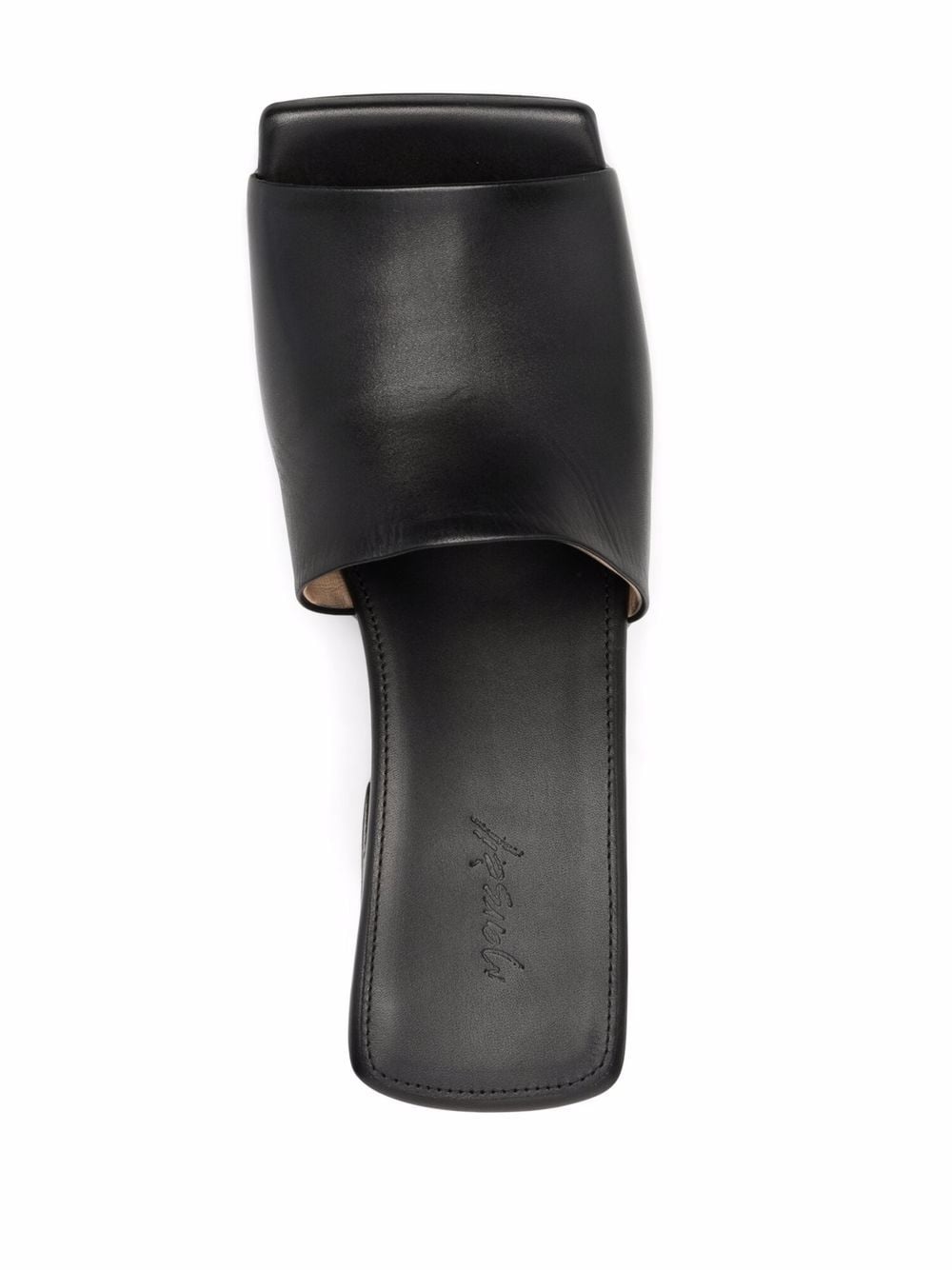 slanted heel mules - 4
