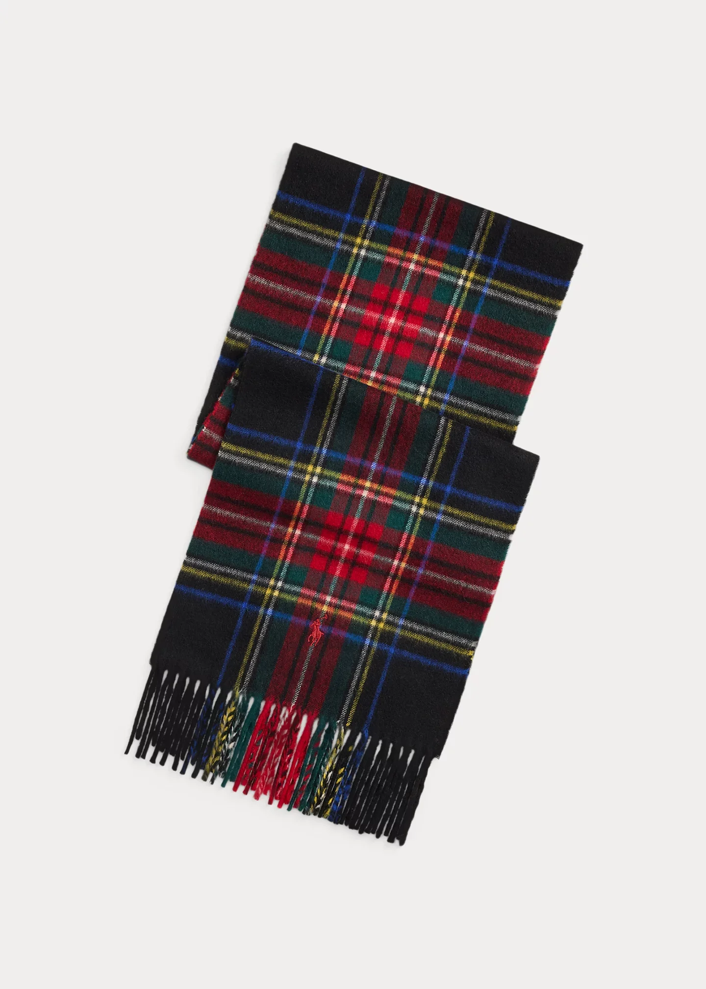 Plaid Cashmere Scarf - 1
