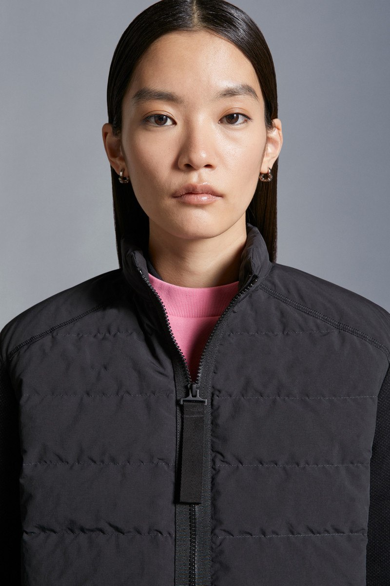 Padded Cotton Zip-Up Cardigan 6