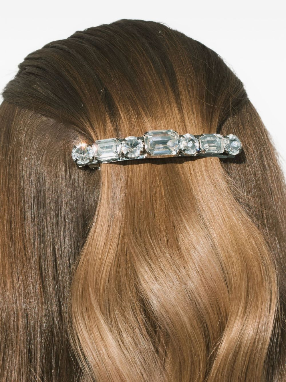 crystal-embellished barrette - 4