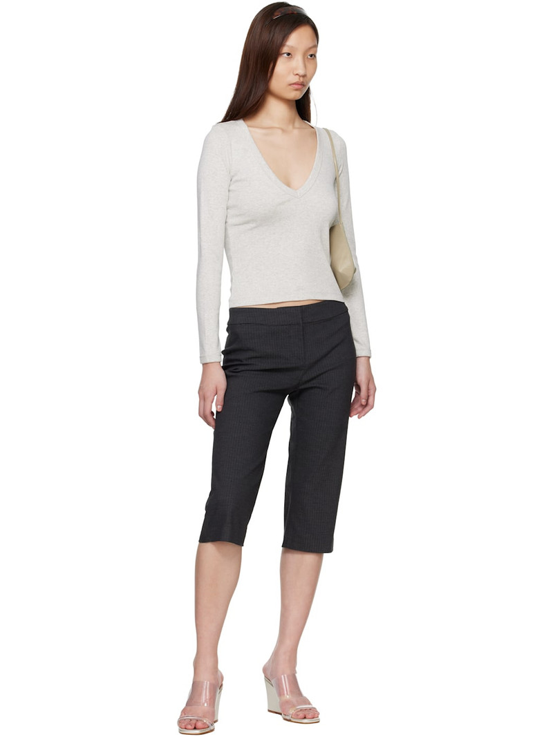 FLORE FLORE Gray Dewi Longsleeve T-shirt outlook