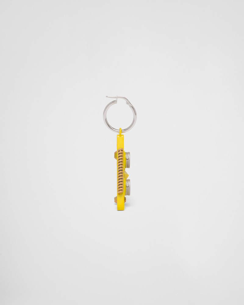 Left earring with Robot Jewels pendant 4