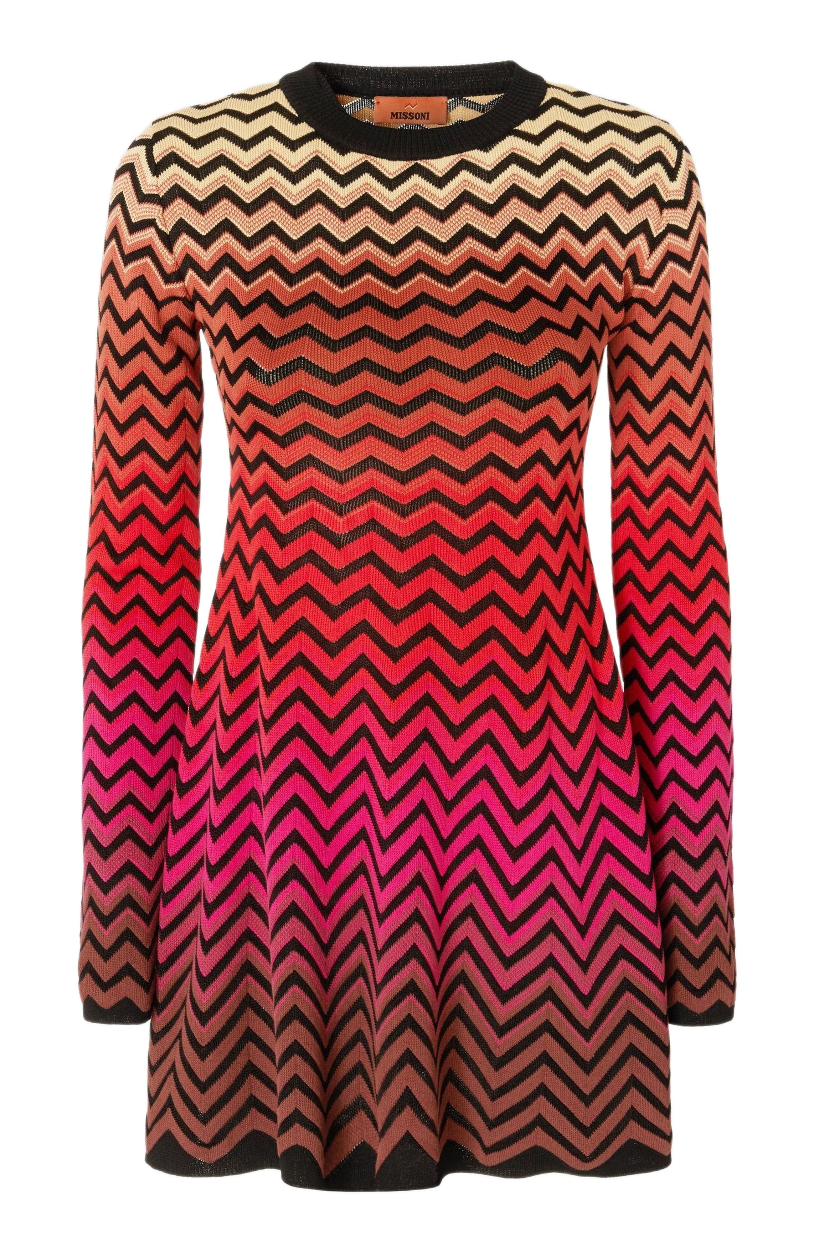 Missoni Flared Mini-dress With Dégradé Chevron Motif in Multicoloured at Nordstrom - 2