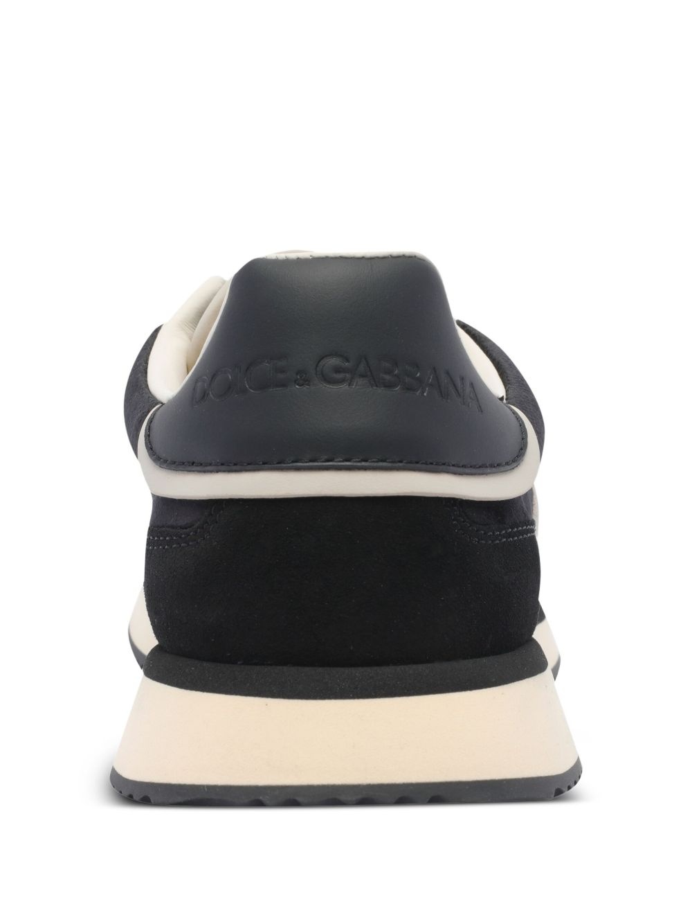 suede logo sneakers - 4