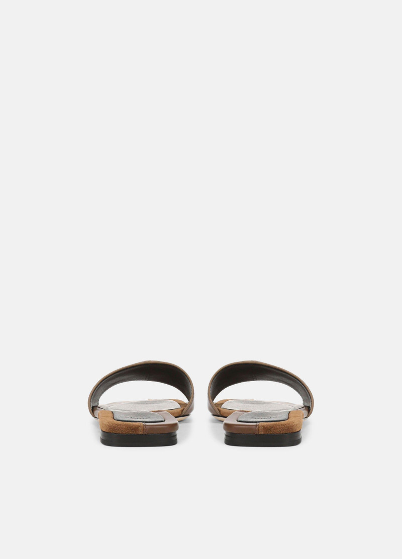 Vince Valeria Leather & Suede Slide Sandal outlook