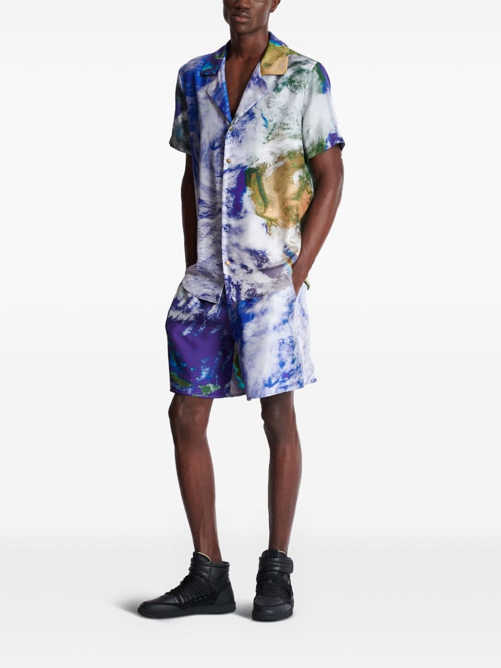 Earth-print shorts - 2