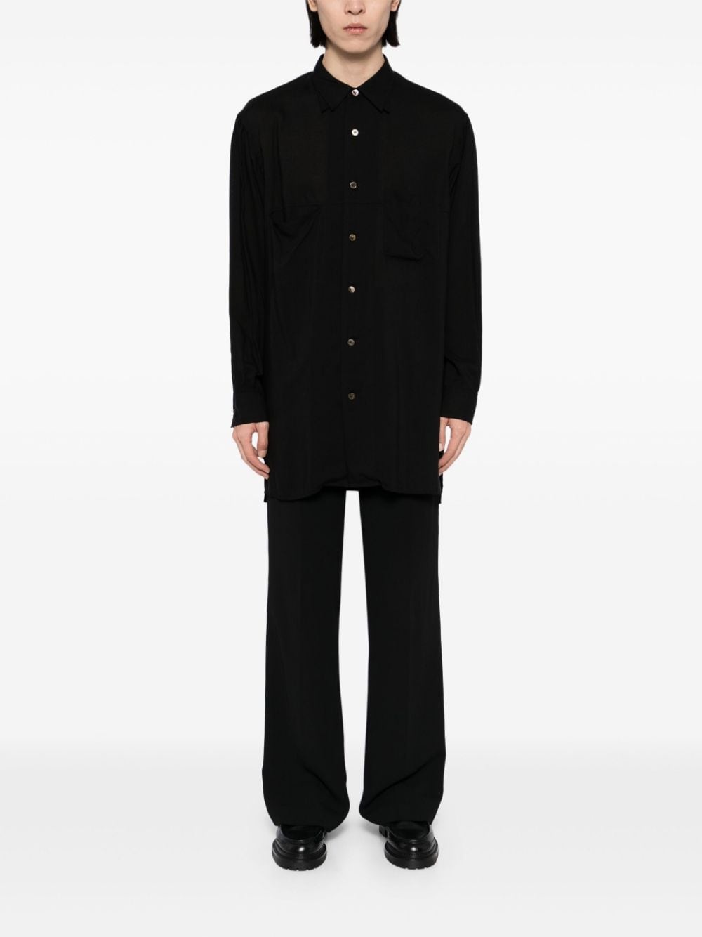 double collar shirt - 2