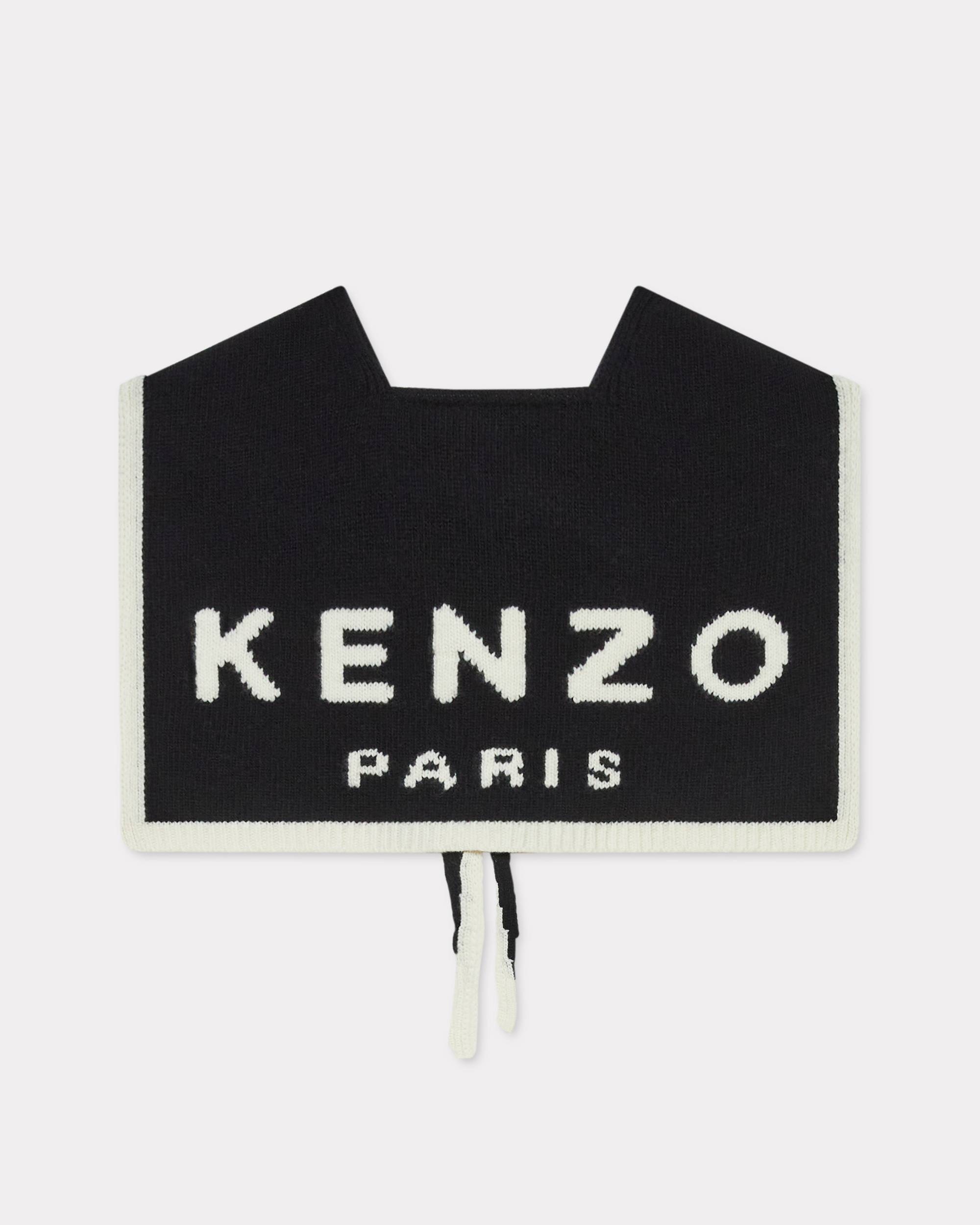 'KENZO Stamp' hooded scarf in wool and cotton - 2