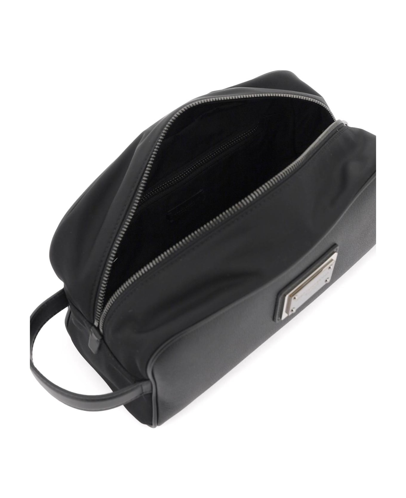 Leather And Nylon Vanity Case - 4
