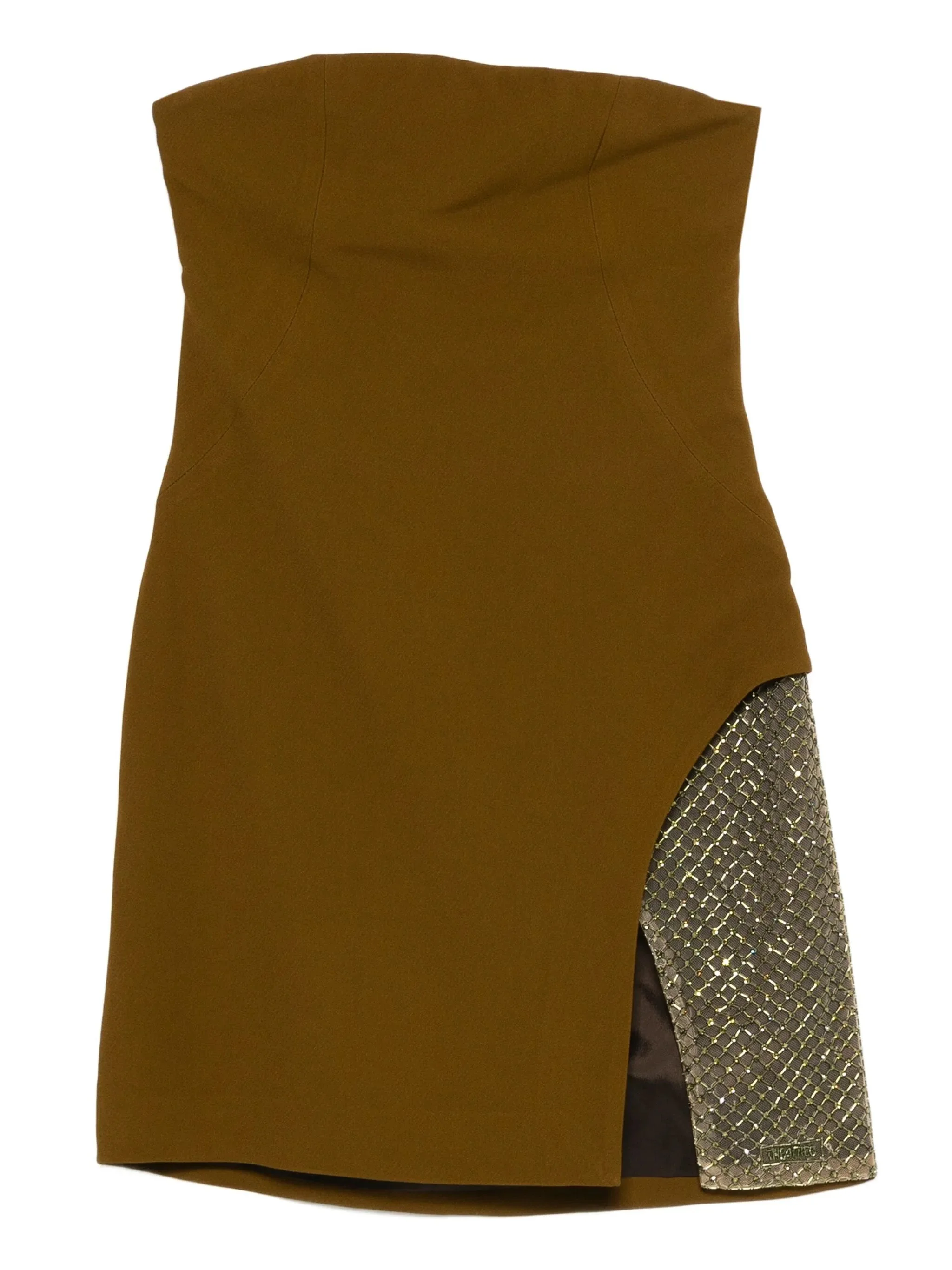 mesh-panelled minidress - 1