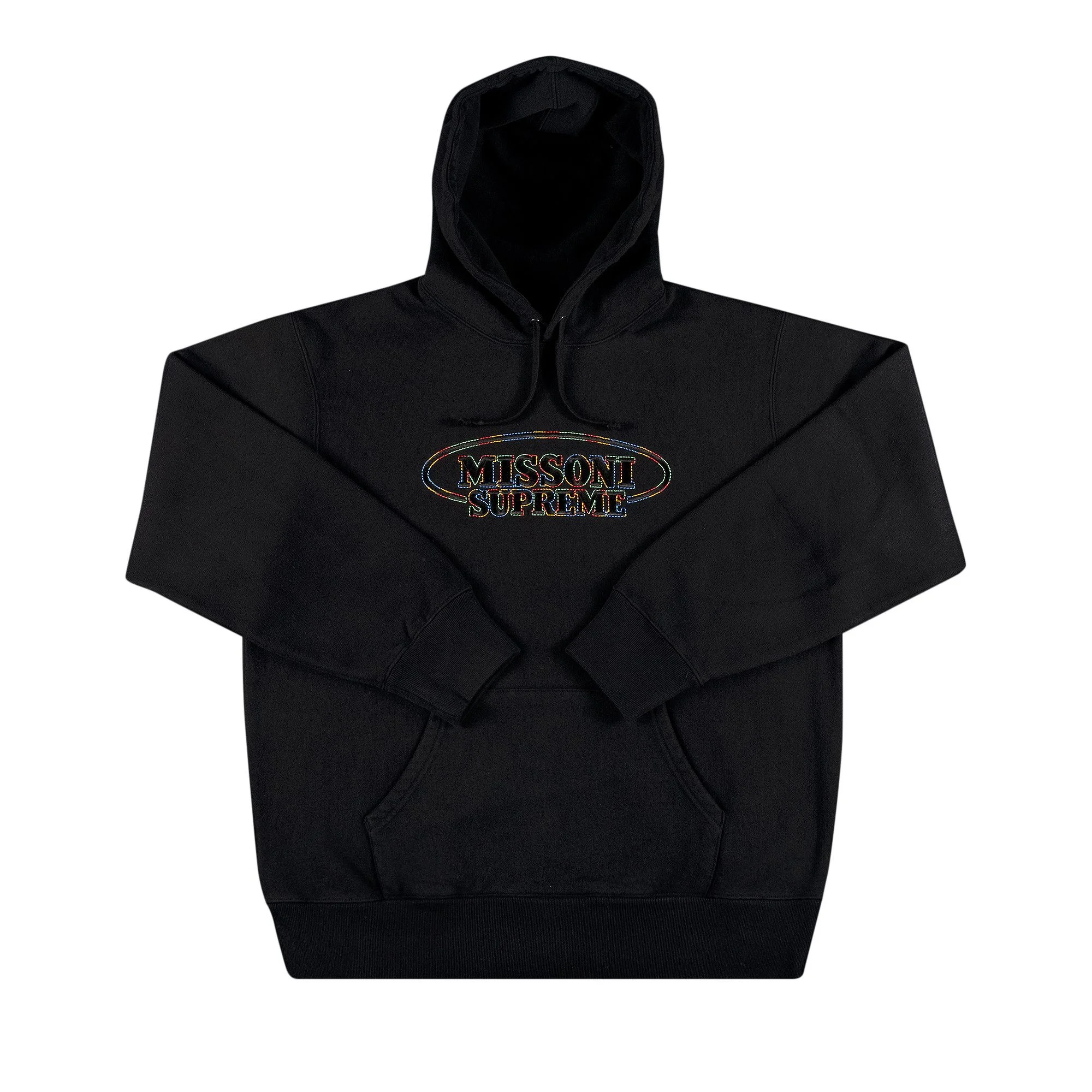 Supreme x Missoni Hooded Sweatshirt 'Black' - 1