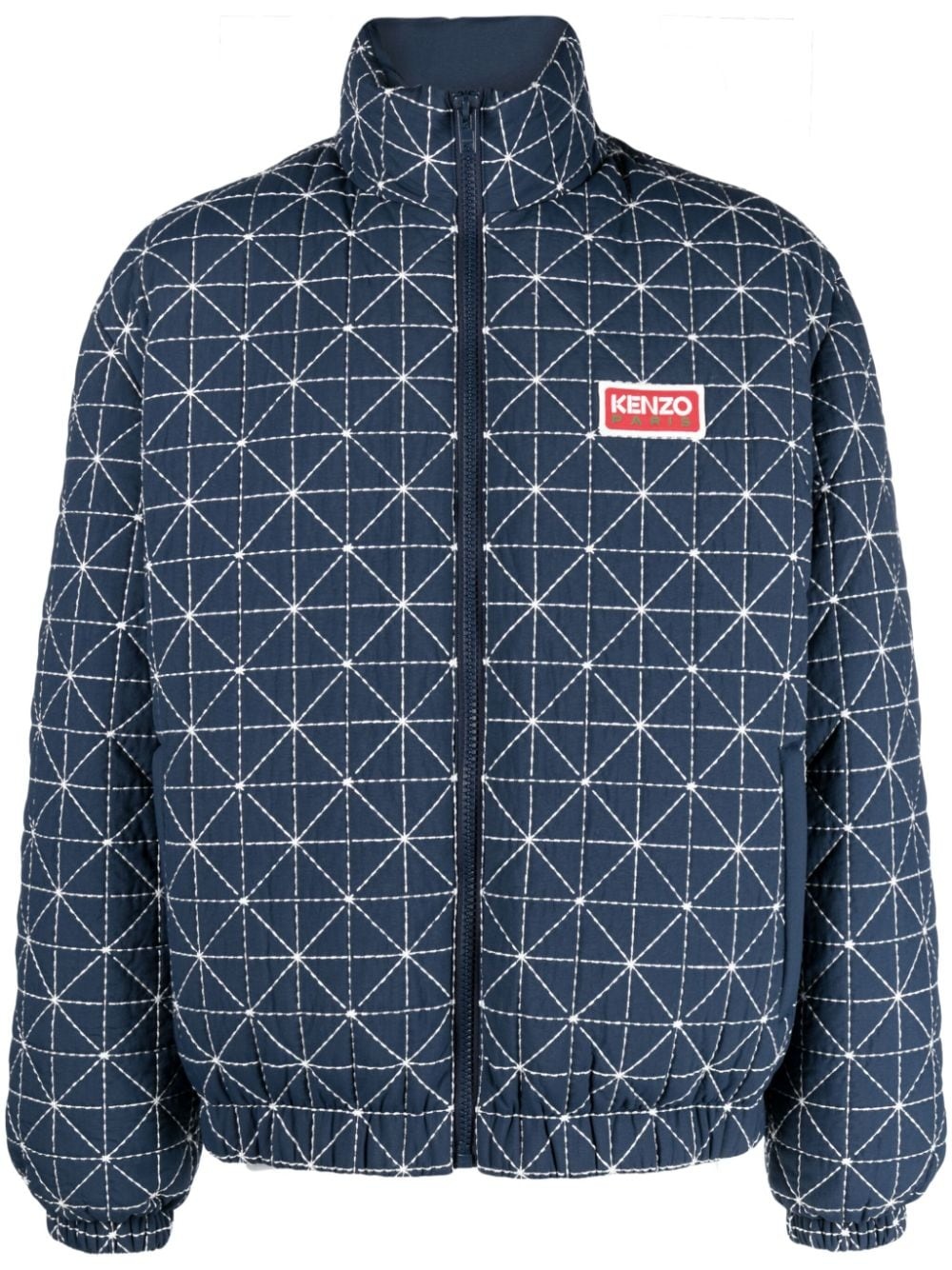 Sashiko-stitch puffer jacket - 1