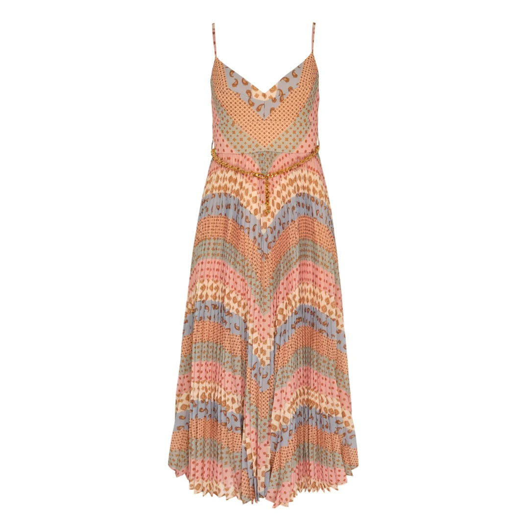Sunray Pleated Picnic Dress - 1