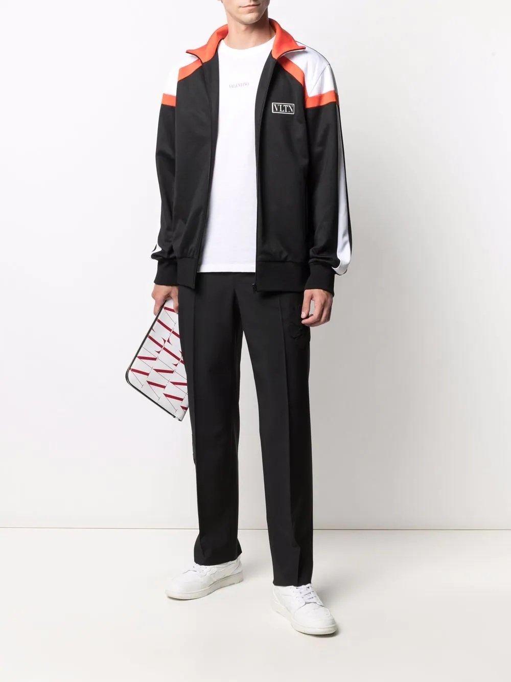 VLTN-motif zip-up jacket - 2