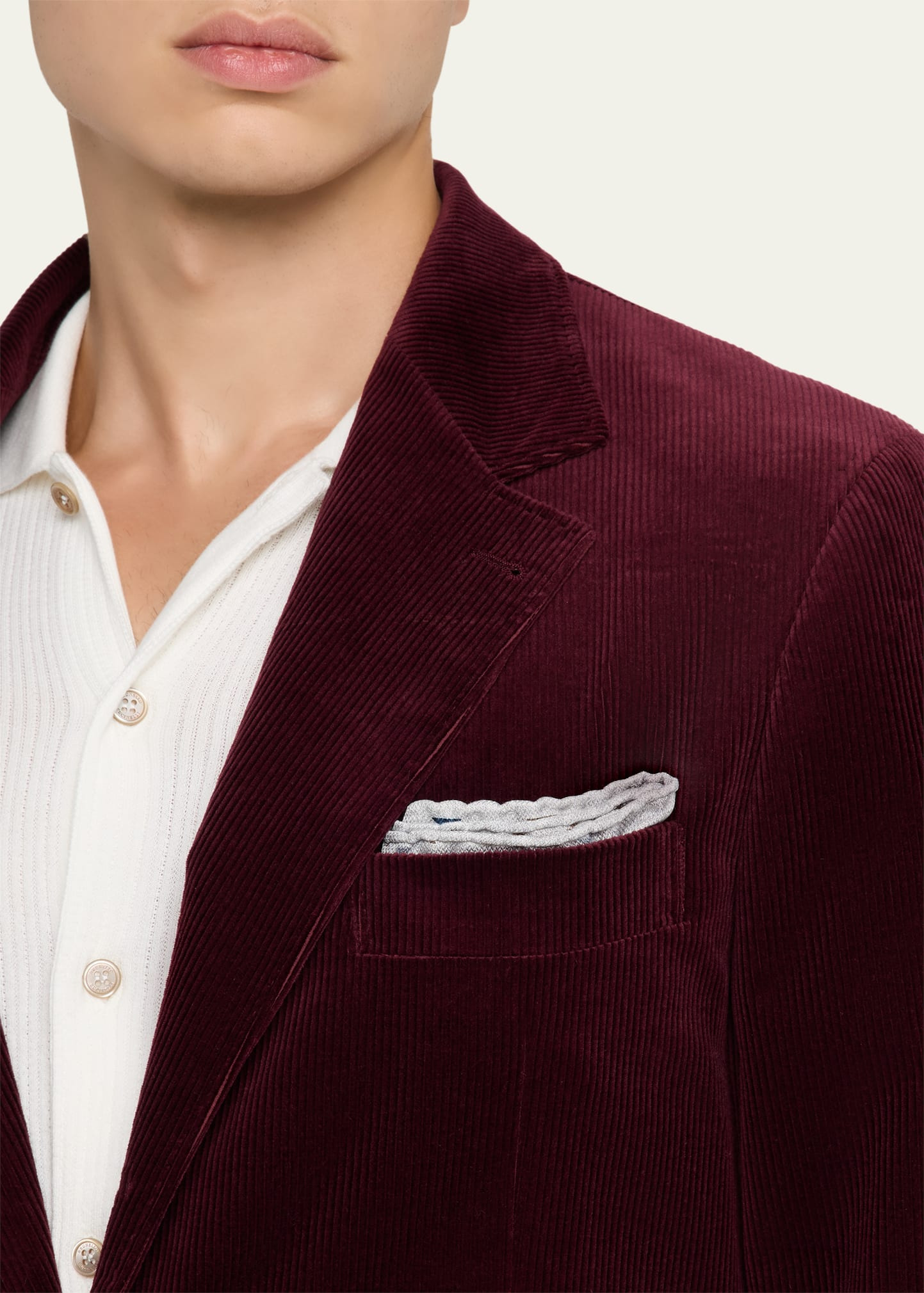 Men's Fine Wale Corduroy Two-Piece Suit - 5