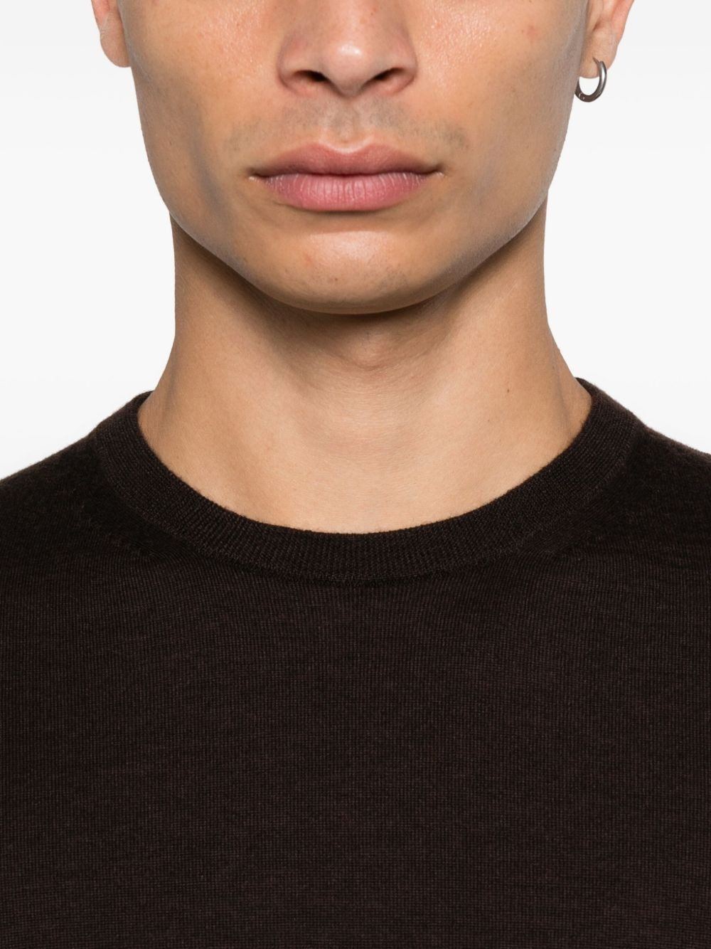 crew-neck cashmere-blend sweater - 5