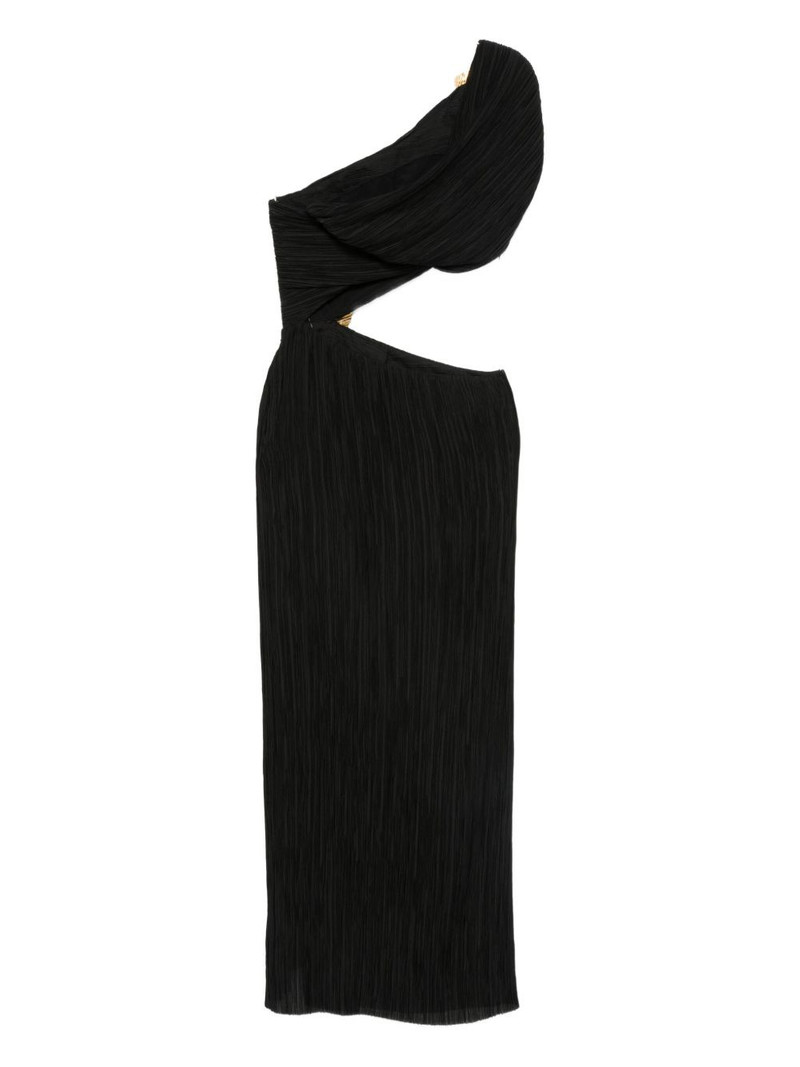 Cult Gaia Loah pleated cut-out dress outlook