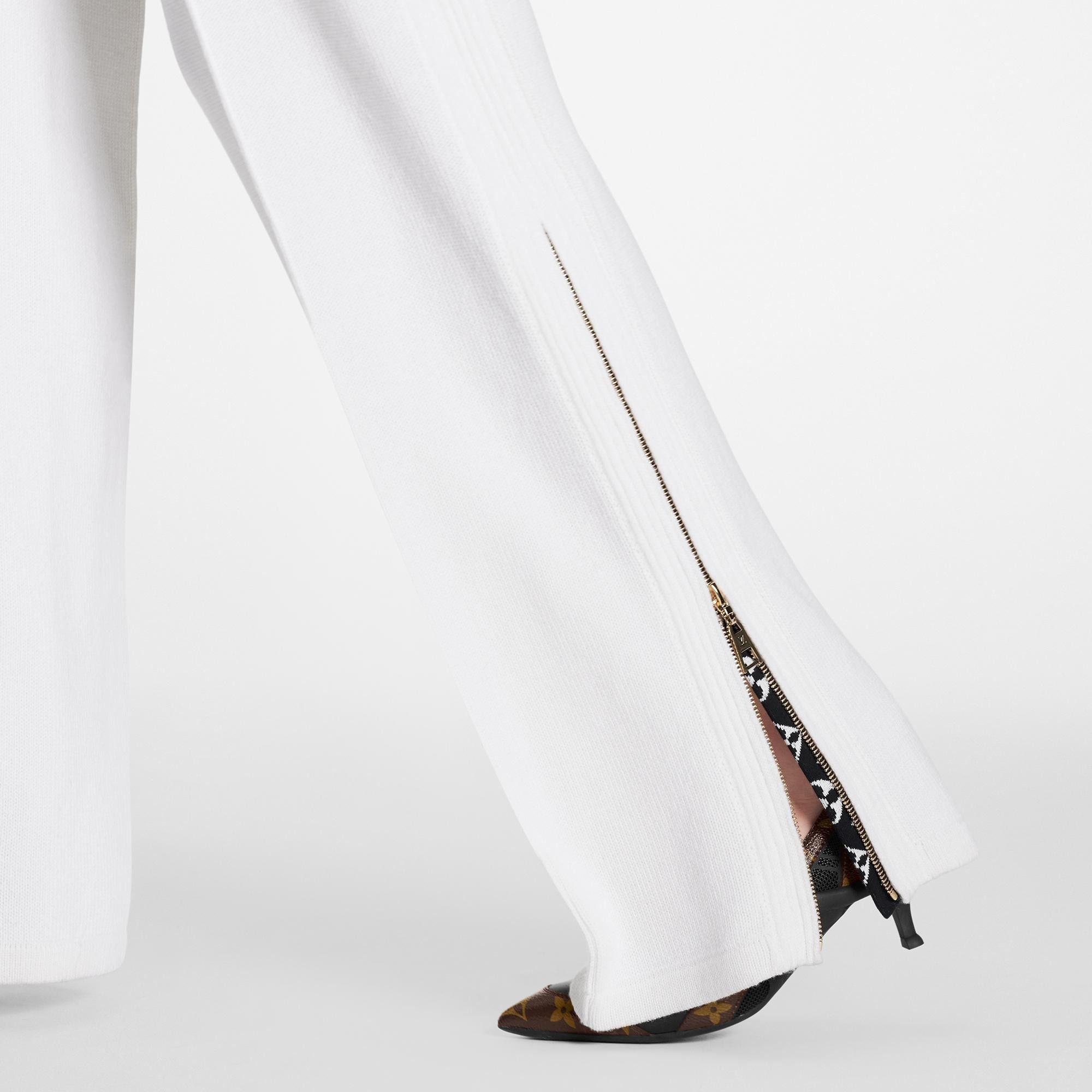 Open Ankle Cashmere Loungewear Pants - 4