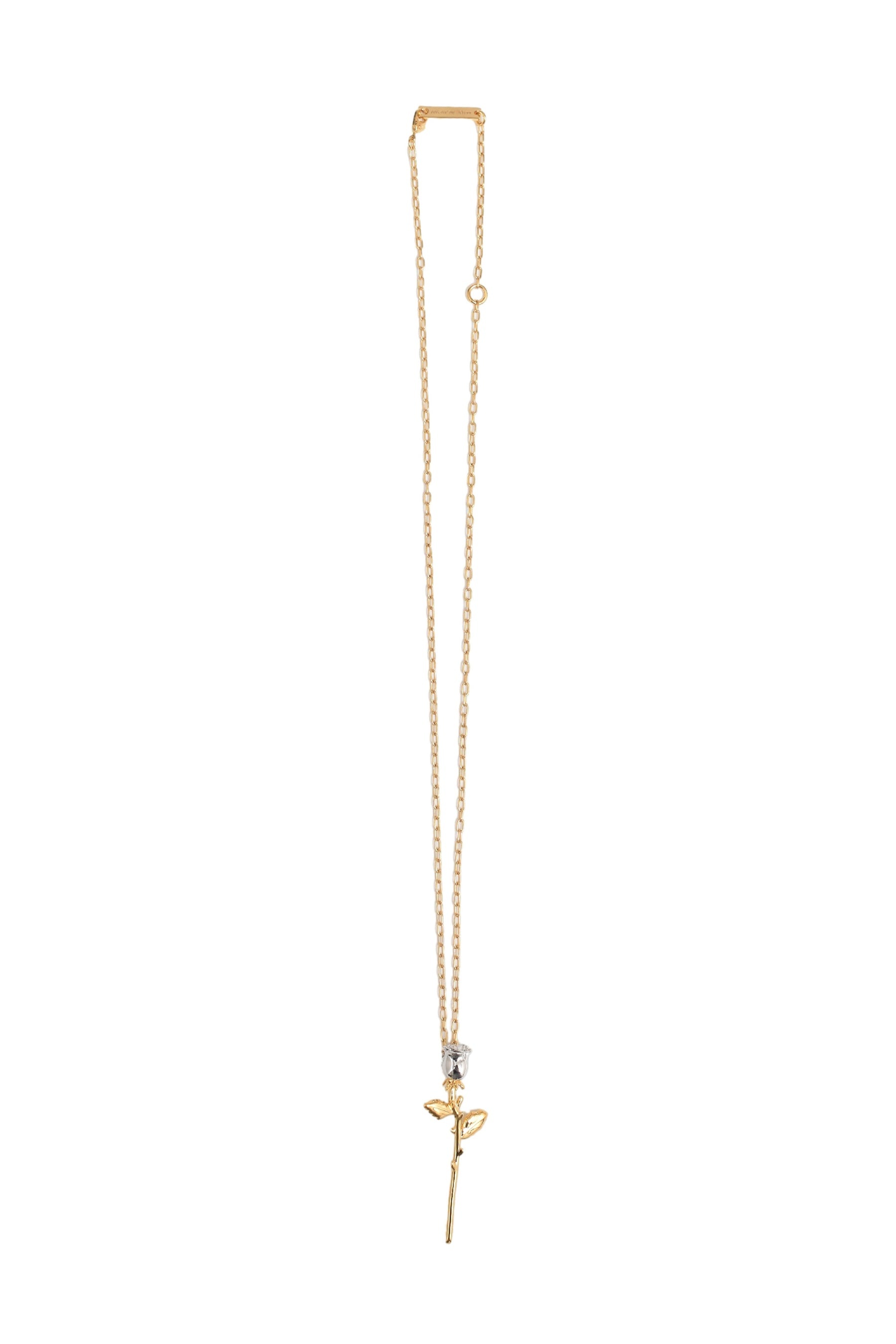 ROSE CHARM NECKLACE / GOLD - 1