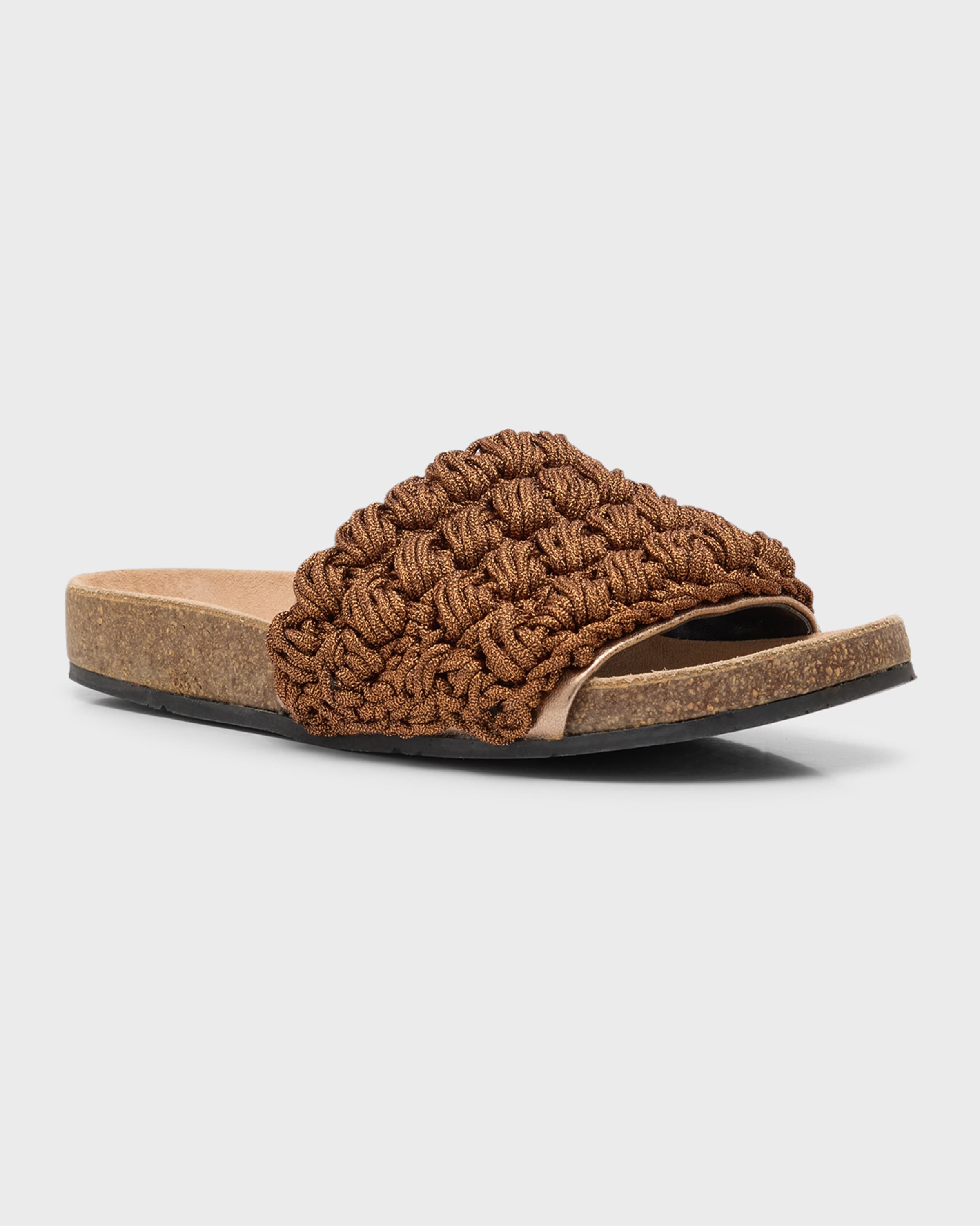Crochet Cotton Easy Slide Sandals - 4