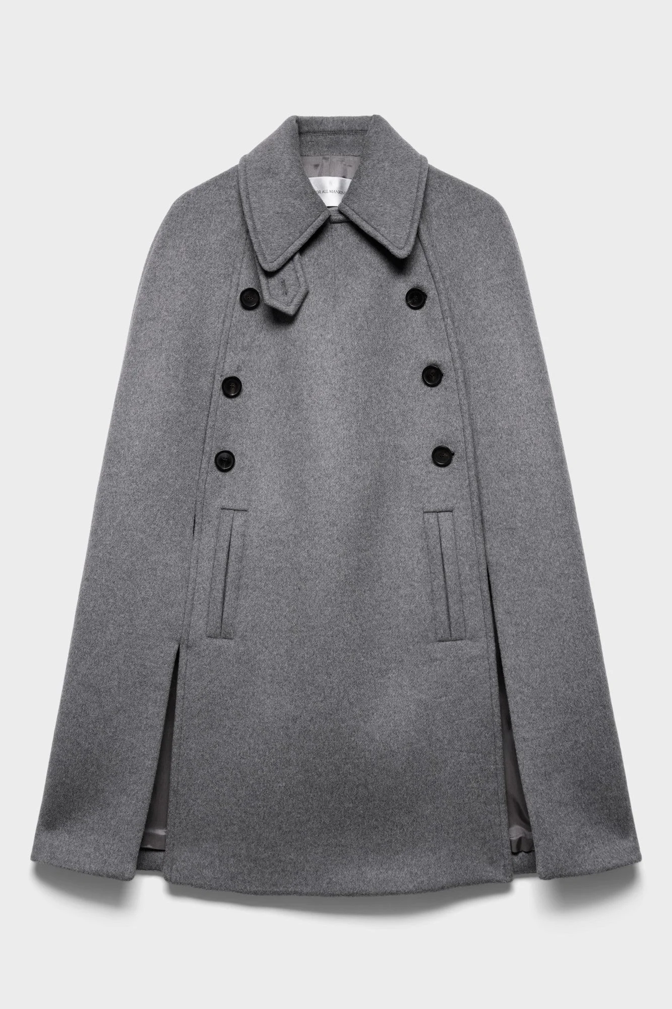DOUBLE BREASTED CAPE in Wool - 1