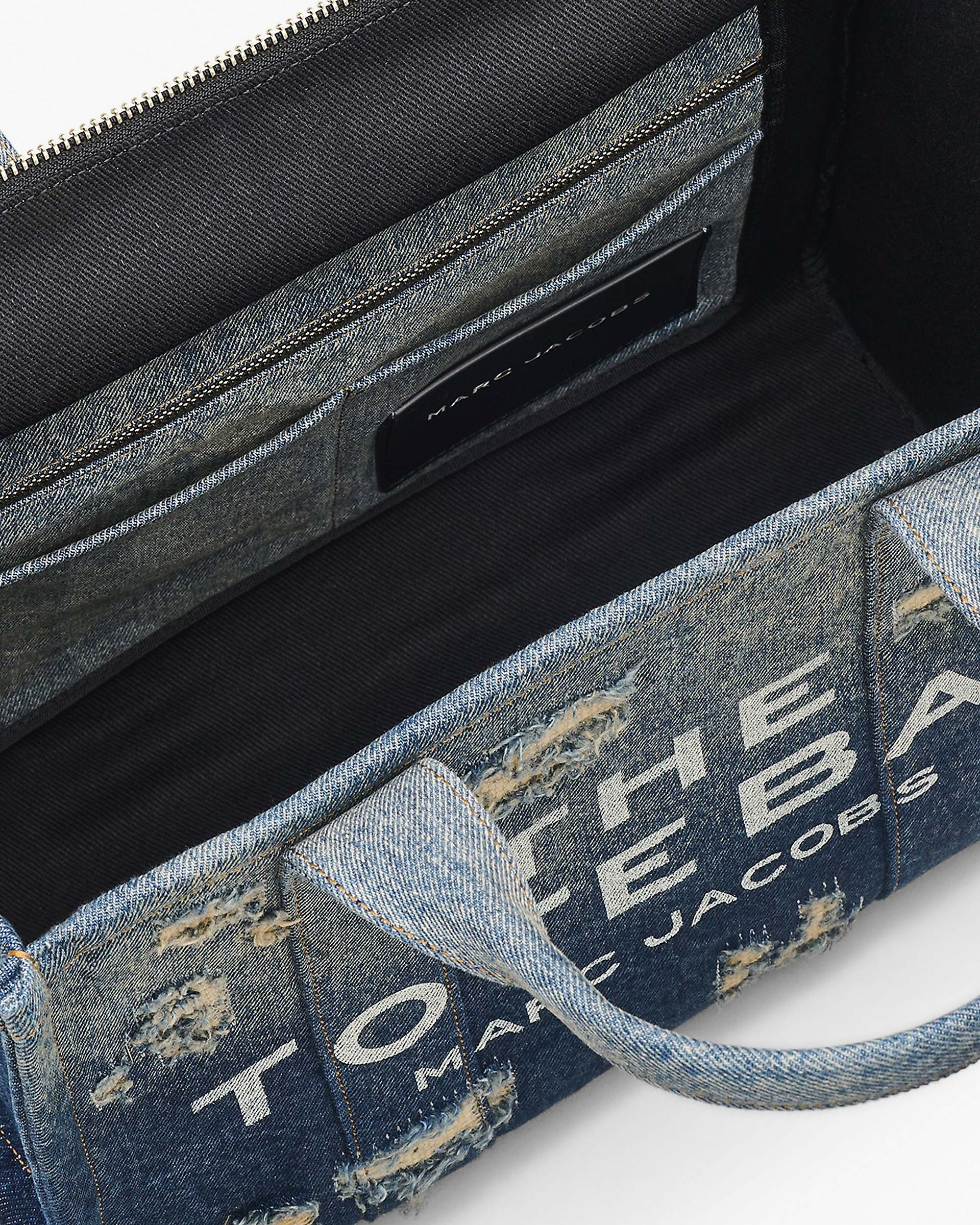THE RIP AND REPAIR DENIM MEDIUM TOTE BAG - 7