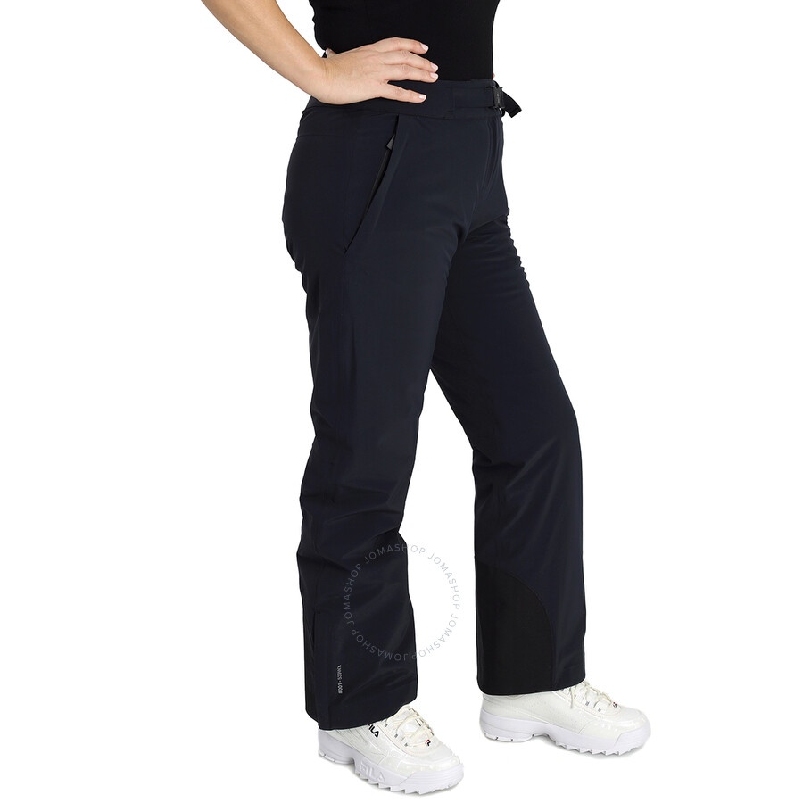 Moncler Ladies Black Buckled Ankle-zip Straight Trousers - 2