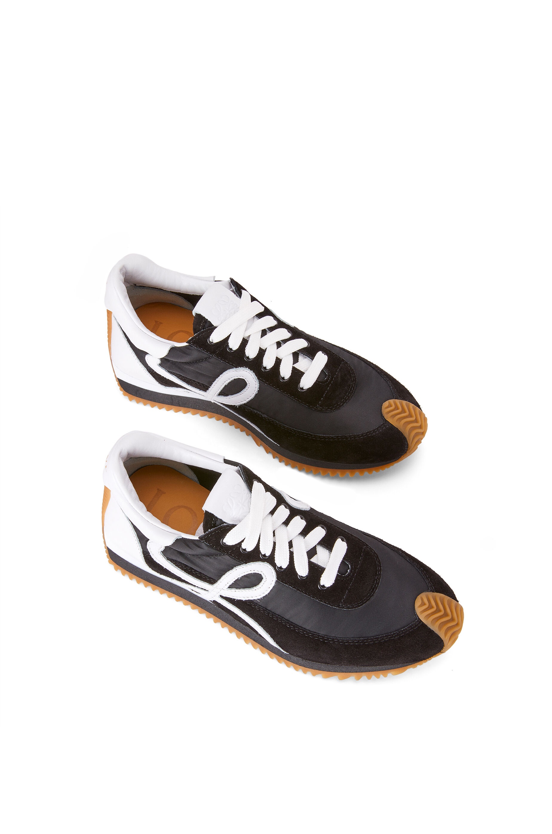 Flow runner in nylon and suede - 3