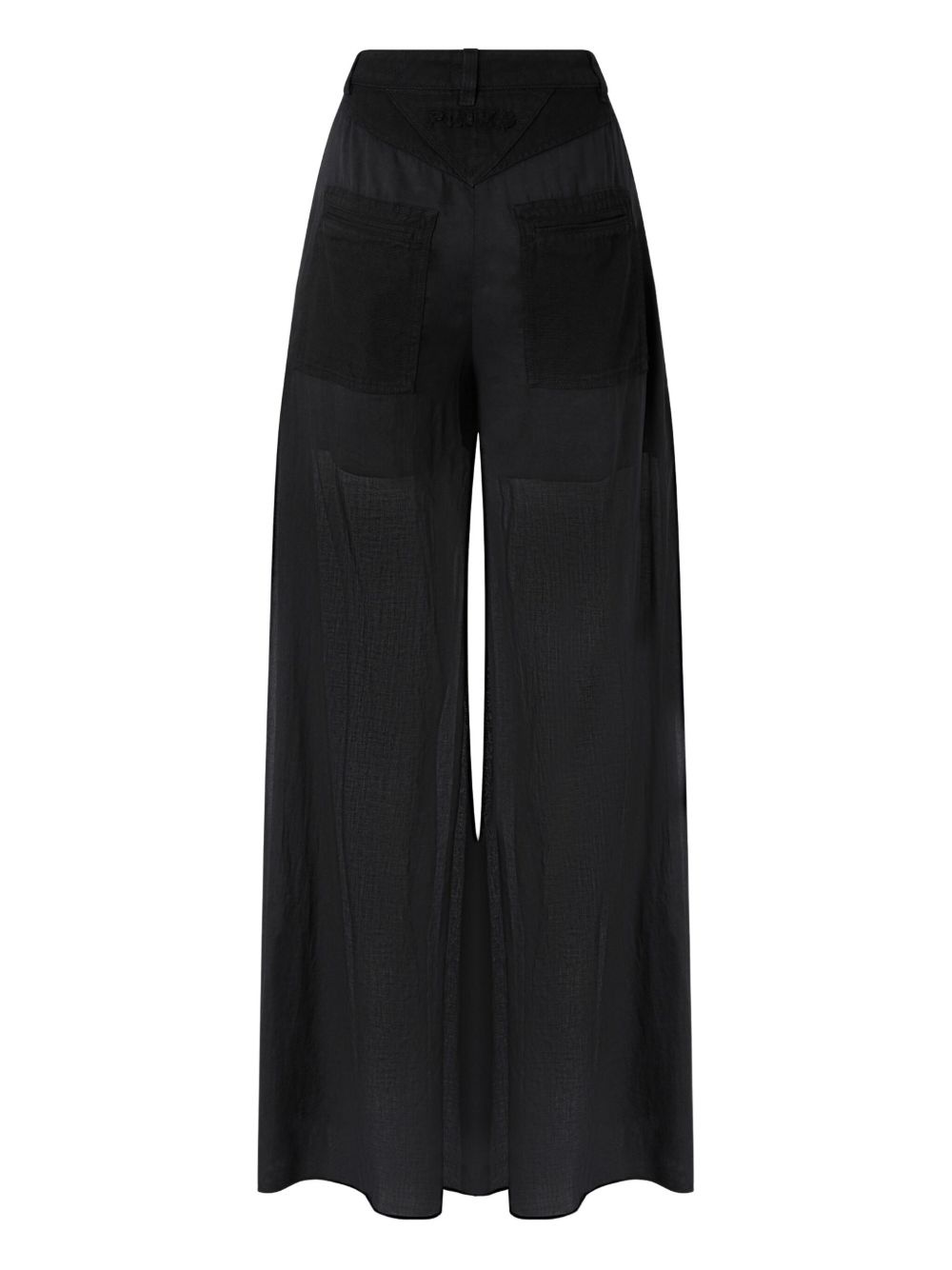 wide-leg utility trousers - 1