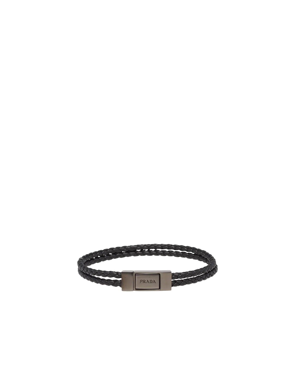 Braided Nappa Leather Bracelet - 1