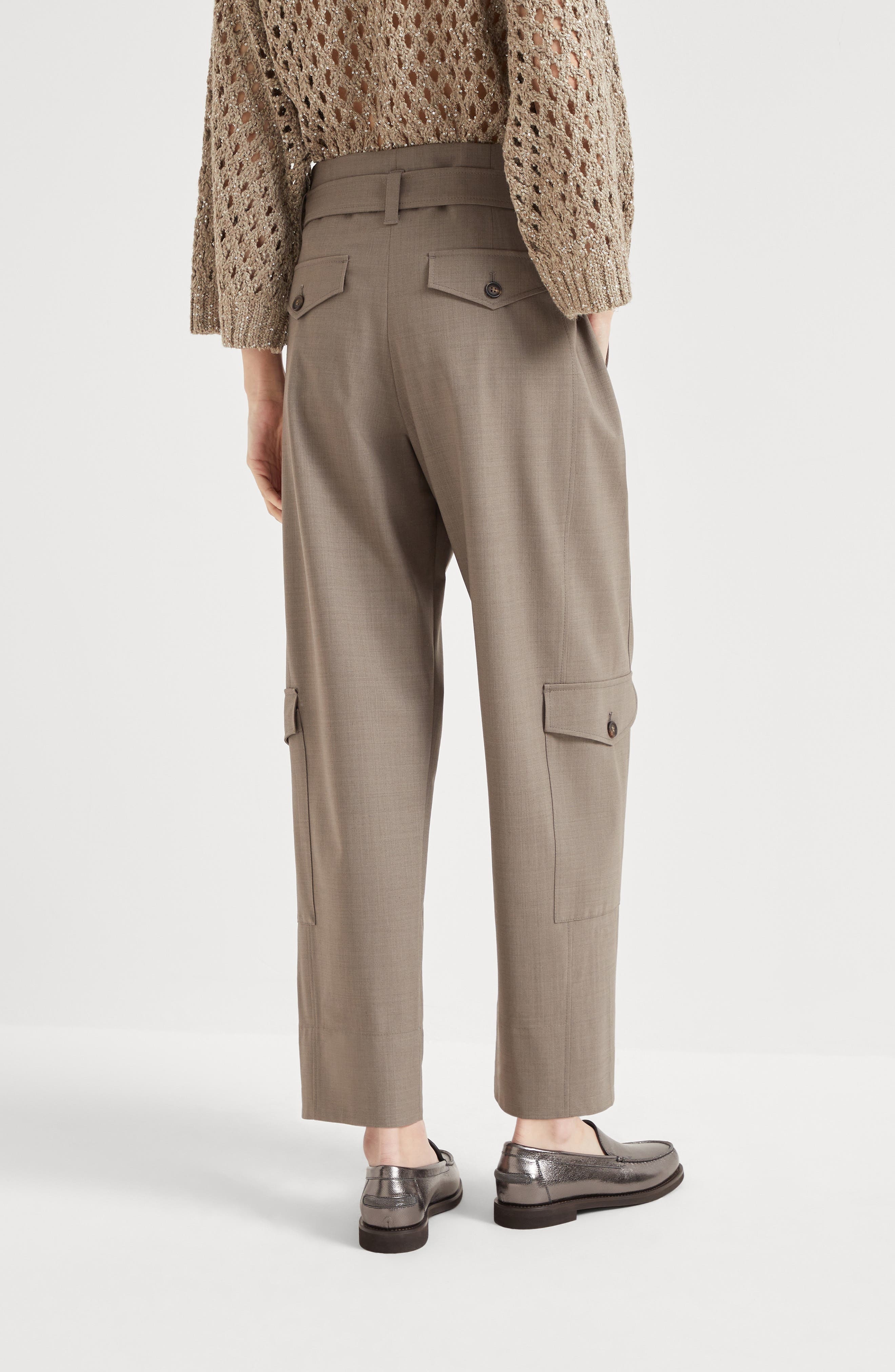 Brunello Cucinelli Utility trousers in Mud at Nordstrom - 3