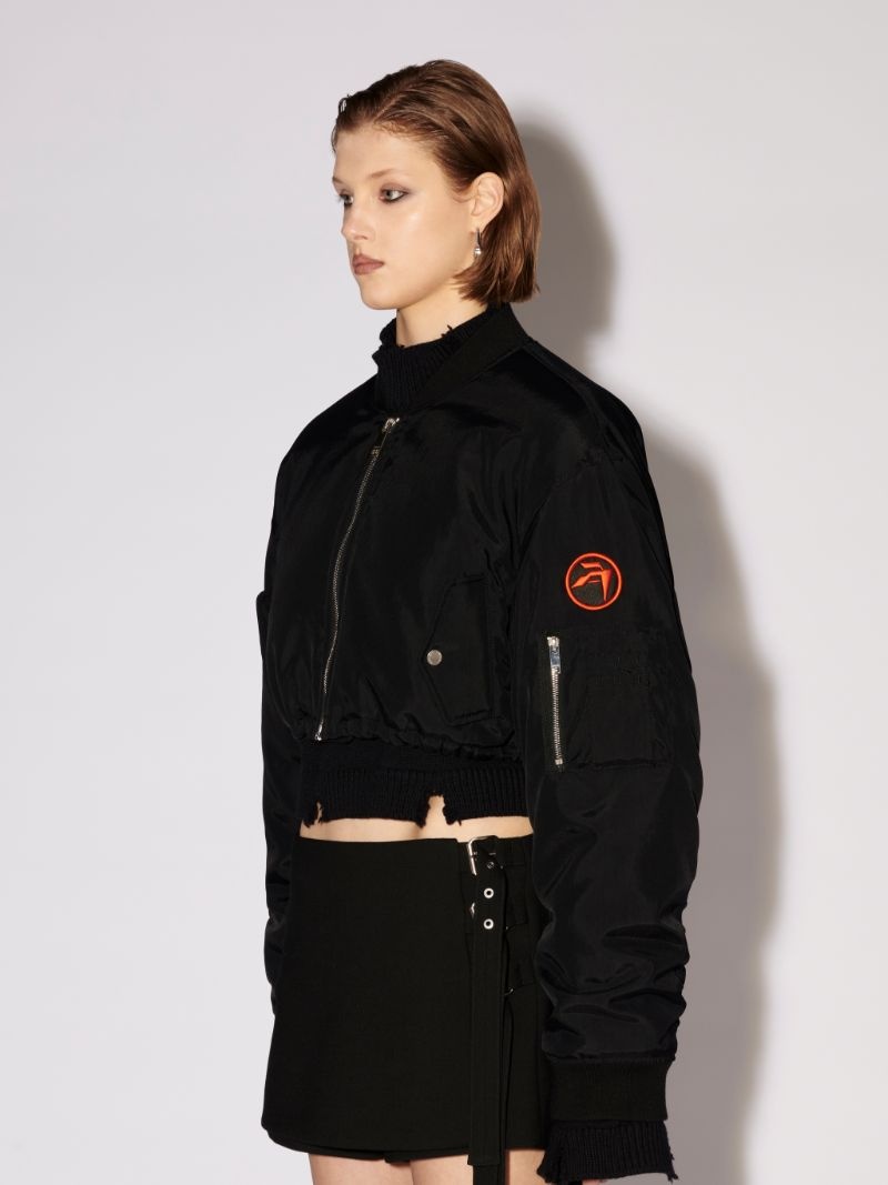 CROPPED PATCH BOMBER - 6