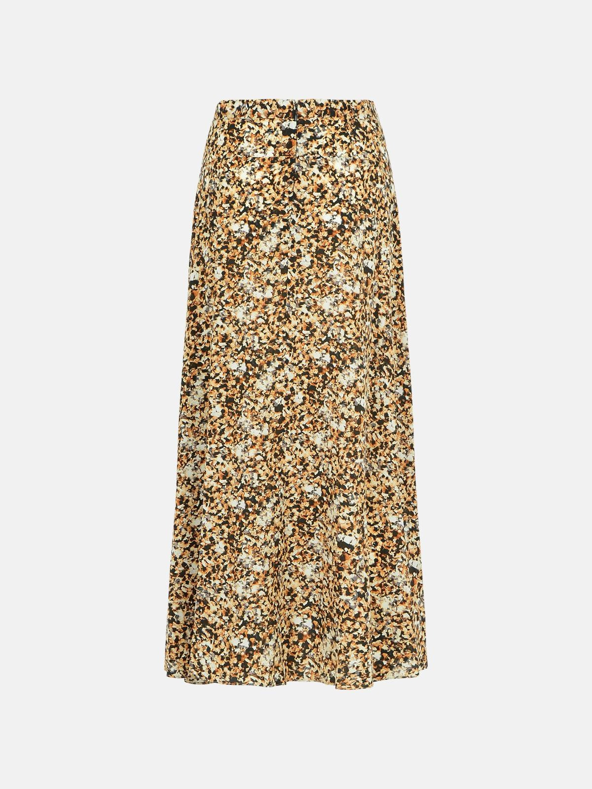 'SAKURA' MULTICOLOURED SILK SKIRT - 3