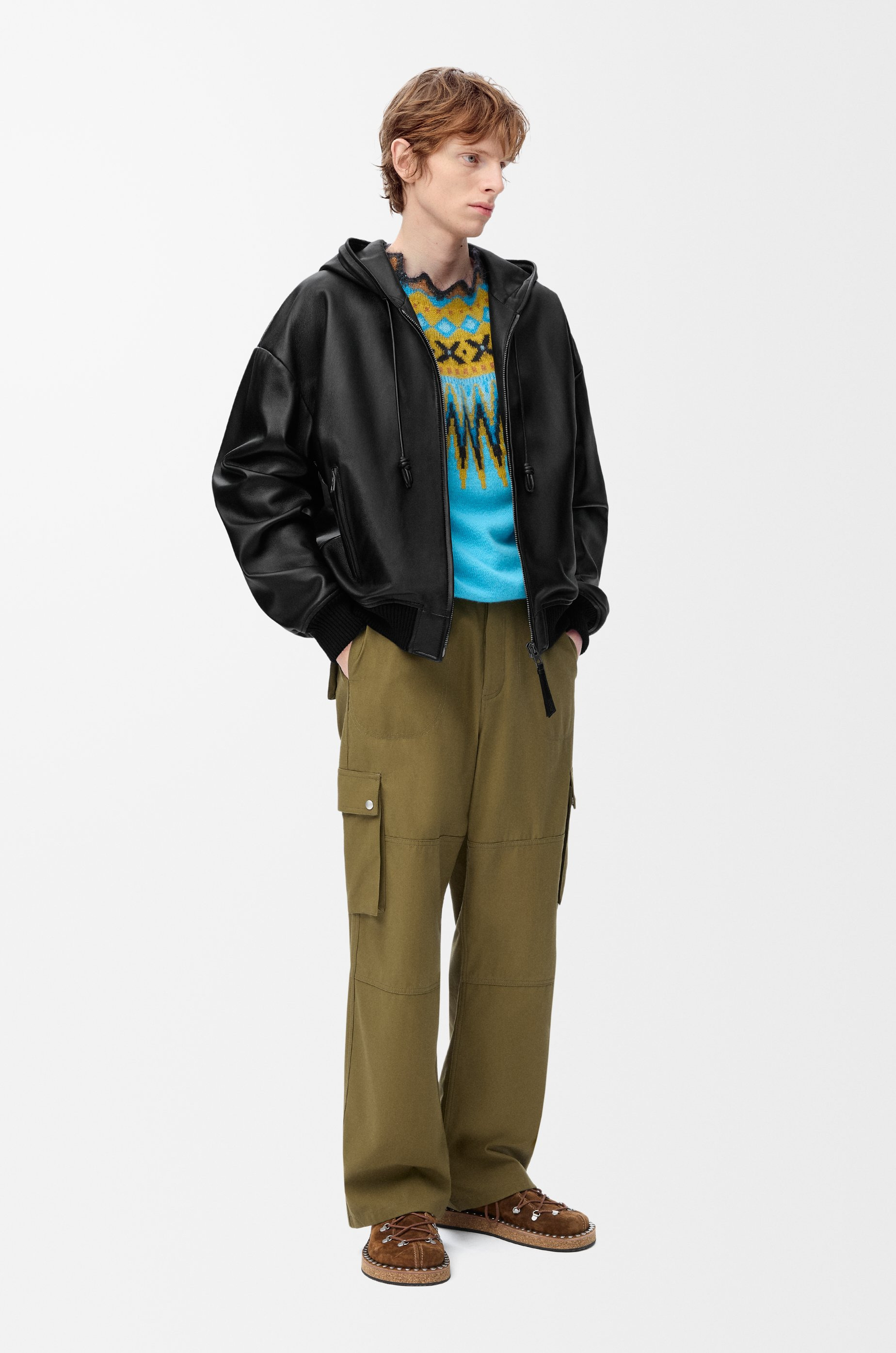 Hooded jacket in nappa lambskin - 2