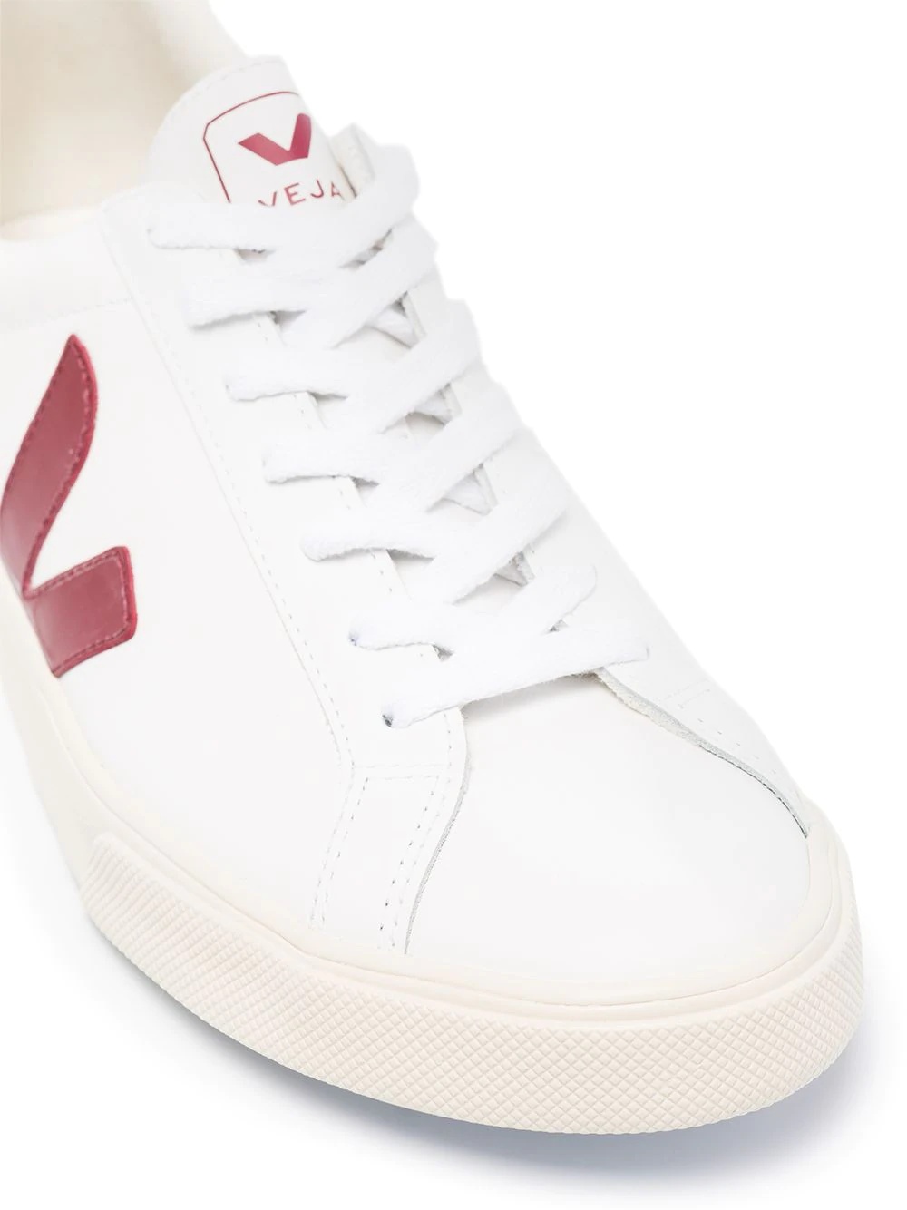 two-tone leather sneakers - 2