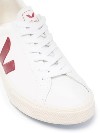 VEJA two-tone leather sneakers outlook