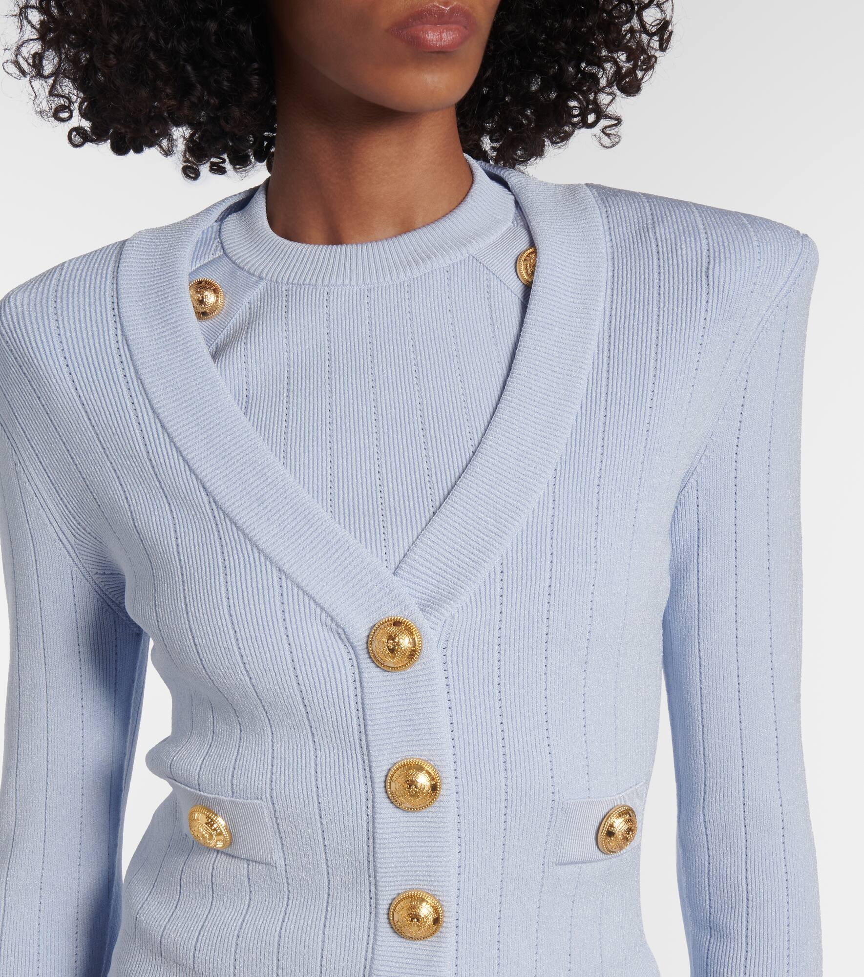 Ribbed-knit cardigan - 4