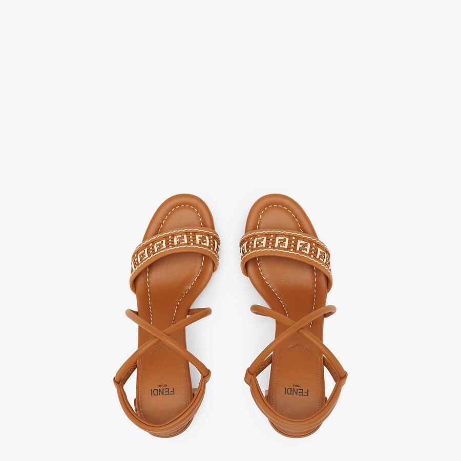 Brown leather sandals - 4