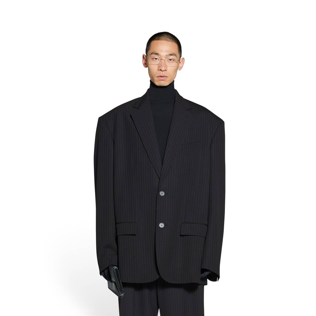 Oversized Jacket in Black - 5