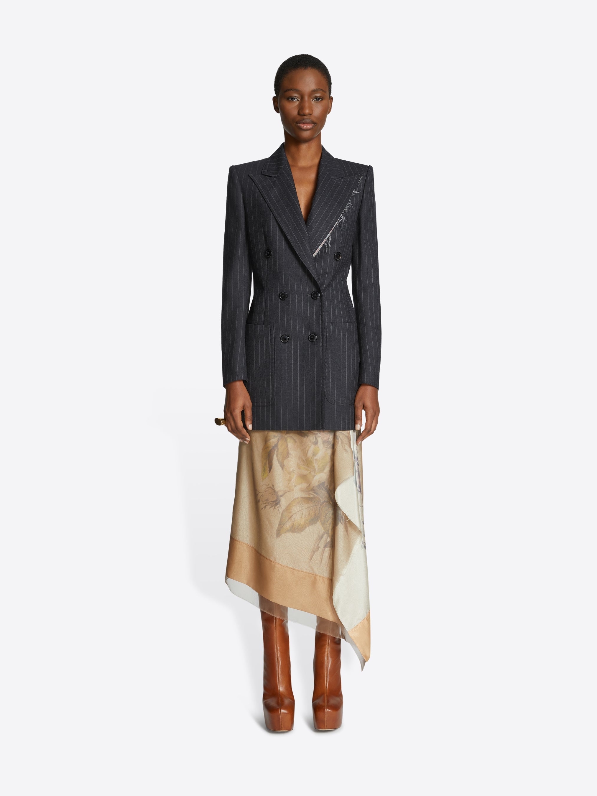 SILK WRAP SKIRT - 2