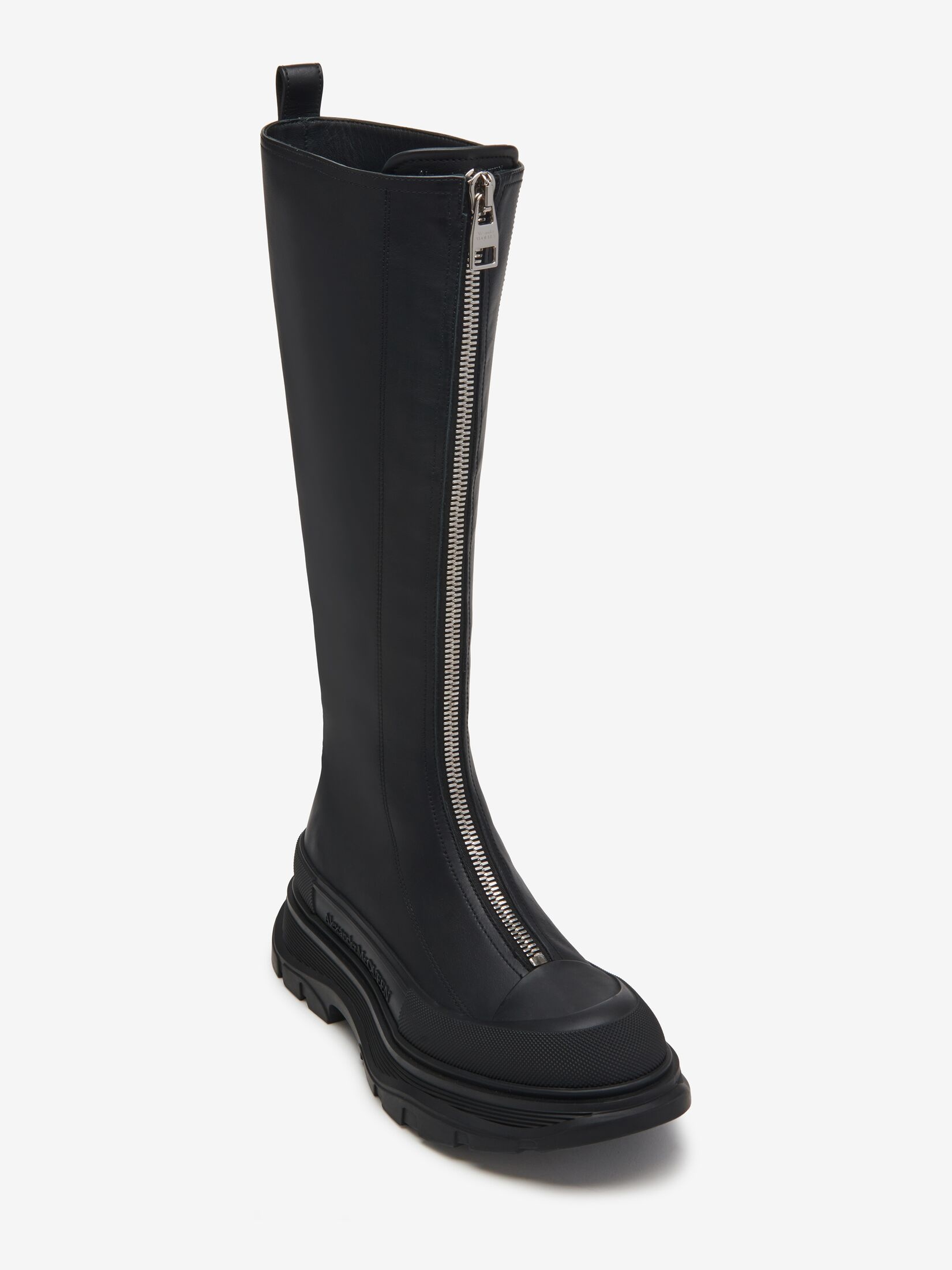 Women's Tread Slick Zip Boot in Black - 2