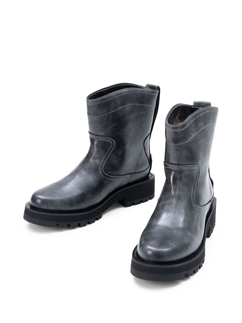 GANNI topstitched boots outlook