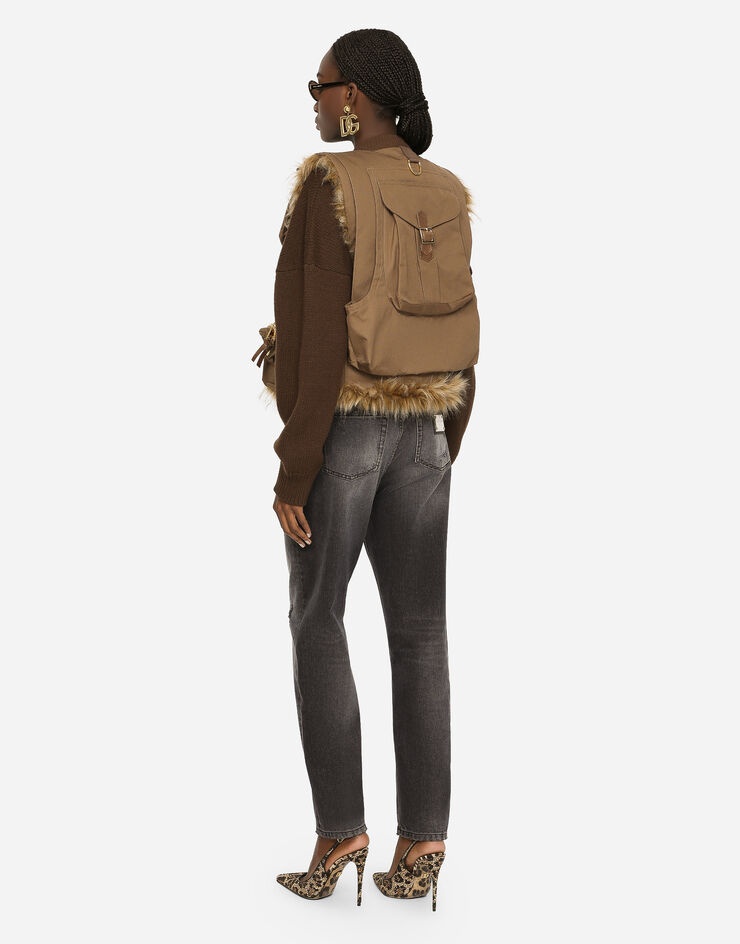 Boyfriend jeans in dark blue denim - 3