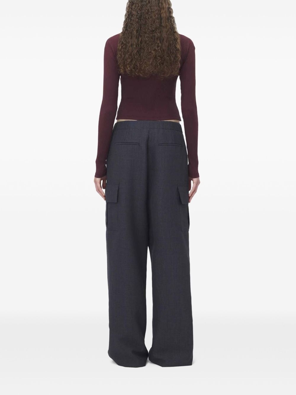 chain-detail ribbed top - 2