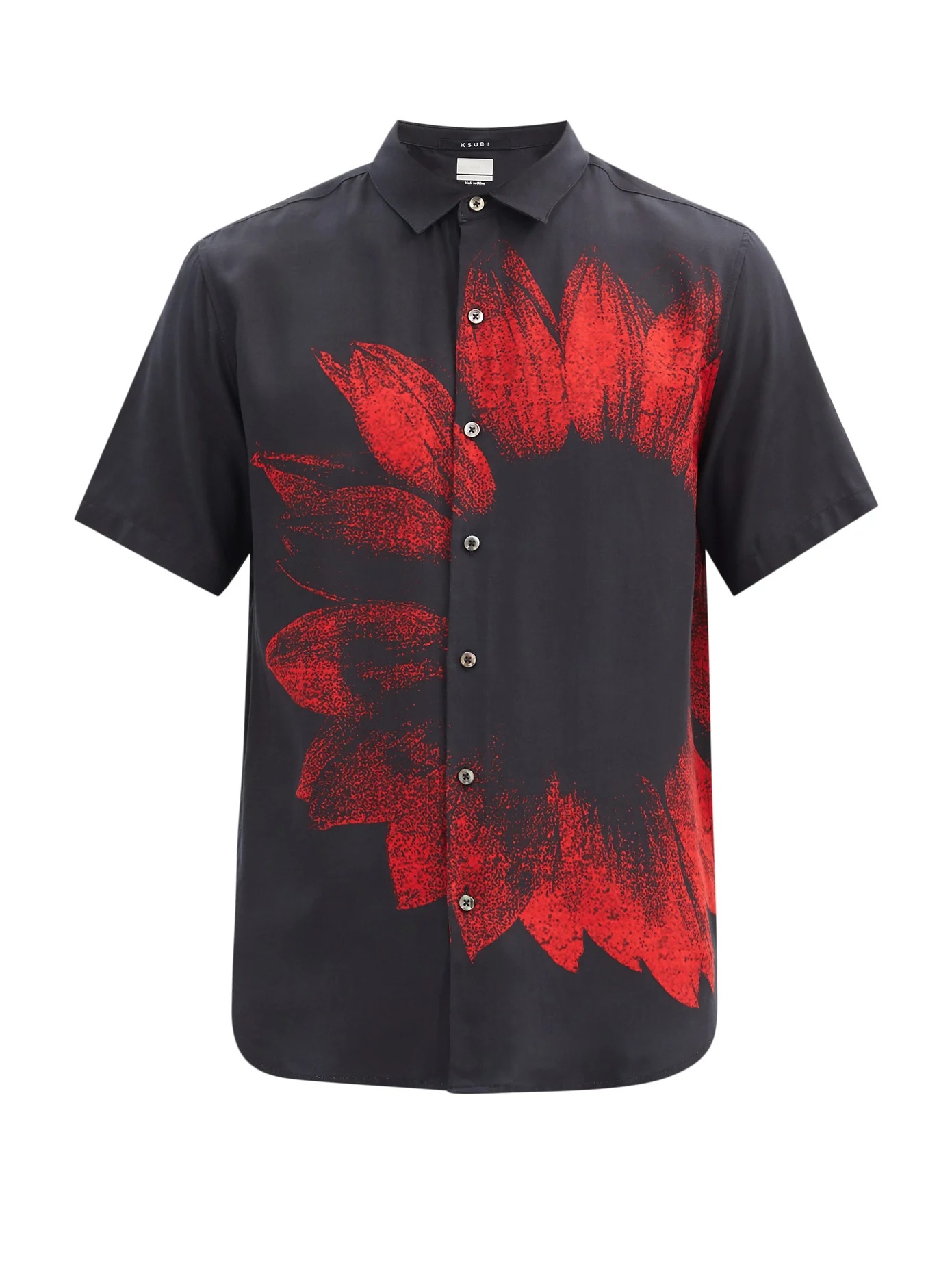 Dazed floral-print twill shirt - 1