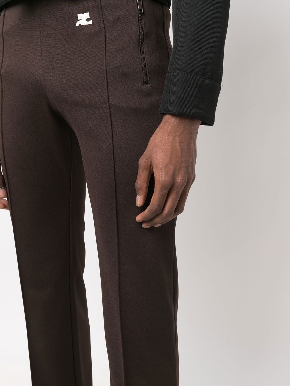 logo-appliqué trousers - 5