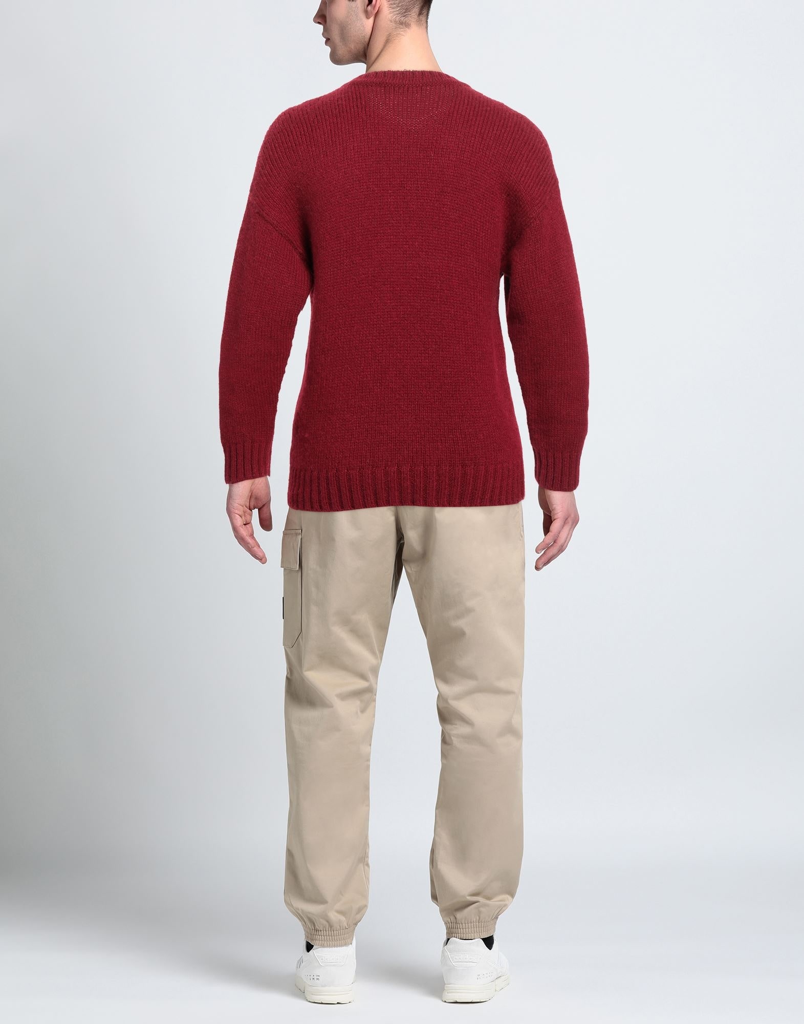 Burgundy Men's Sweater - 3
